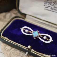 14K 585刻印有】14金 天然オパール ブローチ ゴールド アクセサリー 