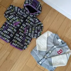 男の子　アウター　95センチ　カーディガン　フード付き