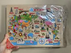 木製 世界地図パズル 日本製