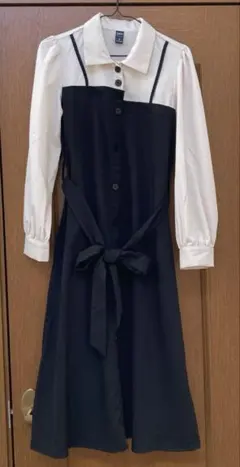 Dazy シャツ付きロングワンピース　Sサイズ