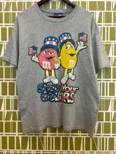 2008年製 M&M's キャラクターTシャツ グレー L ギルダン 古着のサムネイル