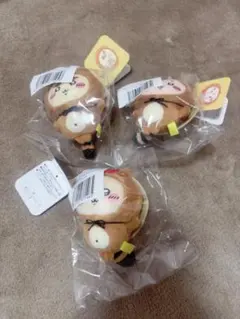 ちいかわ たぬきだもんくじ 古本屋 ラッコ シーサーぬいぐるみ Ｃ賞3個セット