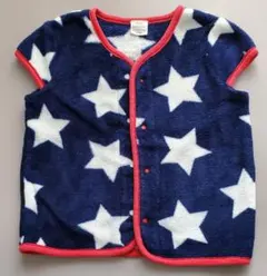星柄フリースベビーベスト 80cm