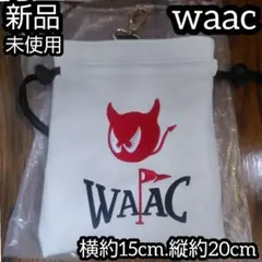 waac ワック ゴルフ ポーチ 巾着 マルチケース ホワイト 白 デビルのサムネイル