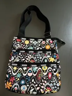 レスポートサック ショルダーバッグ 柄物 ムーンフラワー ポーチ