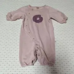 テータテート　長袖ロンパース　50.60.70cm　くすみピンク