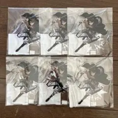 進撃の巨人 キャラ福くじ オンライン アクリルスタンド エレン 6点セット