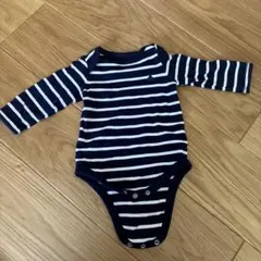 babyGAP ボーダー ロンパース 3-6monthsのサムネイル