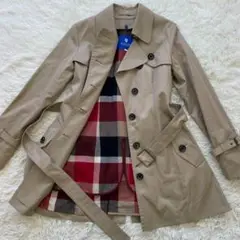 ブルーレーベル　クレストブリッジ　トレンチコート　ライナー付　ベルト　シングル