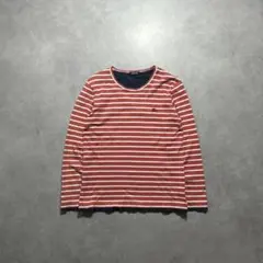 Burberry Black Label ボーダー ロンT レイヤード　短丈