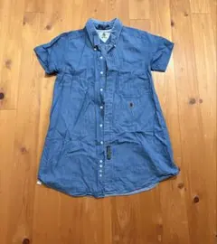 TOMMY HILFIGER デニム 半袖シャツ ボタンダウンのサムネイル