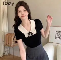 dazy SHEINコントラストカラー トップス