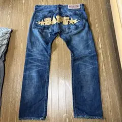 A BATHING APE BAPEロゴデニムパンツ