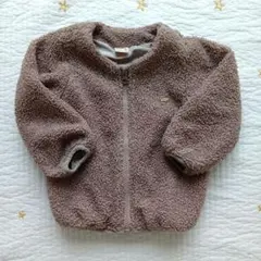 petit main プチメイン ベージュ フリース ボア アウター上着 90