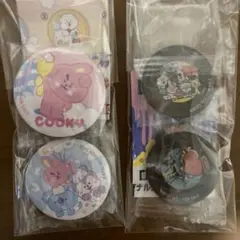 BT 21×くら寿司コラボ缶バッジ アクリルステッカー