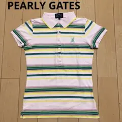 PEARLY GATES パーリーゲイツ　ポロシャツ　半袖　ピンク　サイズ0