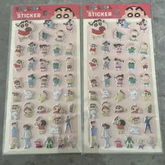 クレヨンしんちゃん ぷっくりステッカー シールセット 2枚セット