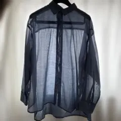 ローリーズファーム　シアーシャツ　ブルーのサムネイル