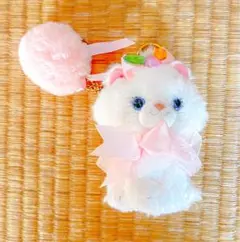 ディズニーストア マリー おしゃれキャット ぬいぐるみキーチェーン バッジ