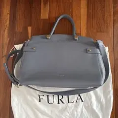 FURLA 2way ショルダーバッグ ブルー