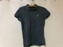 104194 POLOラルフローレン　ポロシャツ　グレー　Ｓ