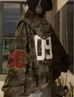 迷彩柄　パーカー