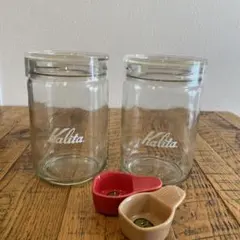 Kalita ガラスキャニスター 1ℓ×2個 (スプーン2個付き)のサムネイル