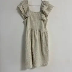ZARA ノースリーブ　ワッフルワンピース 140のサムネイル