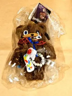 【新品タグ付】ユニバ ハミクマ ストラップ付きマスコットキーチェーン