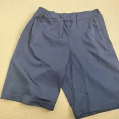 ネイビー ハーフパンツ ショートパンツ ウエストゴム