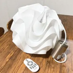 【美品】ニトリ ペンダントライト ホワイト ELPPL-02 リモコン電球付きのサムネイル