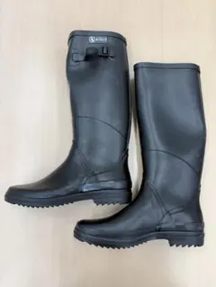 AIGLE ブラック レインシューズ