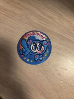 エンジェルブルー　缶バッジ　くじ刺繍ステッカー