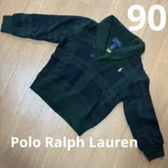 Polo Ralph Lauren 緑チェック柄長袖90
