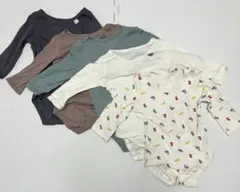 【まとめ売り】子供用肌着　ロンパース　長袖　90 ベビー肌着