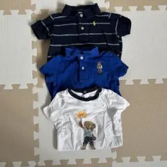 ラルフローレン ベビー ポロシャツ ロンパース 3点セット 70-80サイズ