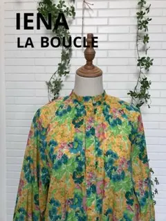 【IENA】イエナ　花柄　ワンピース　羽織り　ロングシャツ　長袖　ベルト付きのサムネイル