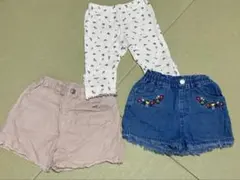 110サイズ　女の子ボトムス3点セット