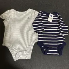 GAP ベビー服 0-3M 3-6Mストライプ 半袖 七分袖