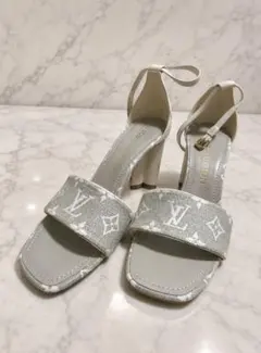 高島屋Louis Vuitton購入☆ 日本限定☆ウェッジサンダル ホワイト 高島屋Louis Vuitton購入☆ 日本限定☆ウェッジサンダル ホワイト