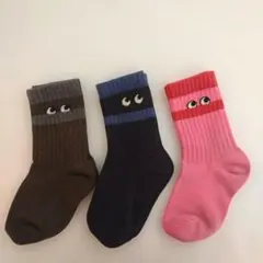 アニヤハインドマーチ ユニクロ キッズ ヒートテック ソックス 3足セット