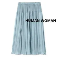 HUMAN WOMAN ワッシャープリーツスカート