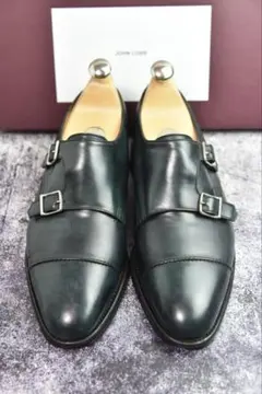 ジョンロブ　ウィリアム2　7E　ネイビーミュージアムカーフ　9795ラスト　袋付