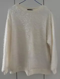 MUMU&Co. Lサイズ シャギーファーニットプルオーバー