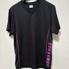 CONVERSE ブラック Vネック Tシャツ L231番