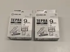 KING JIM TEPRA PRO 9mm 黒インクテープ