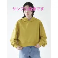 新品 earth music&ecology ショート丈 パーカー フーディ