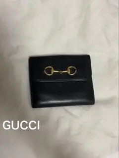 GUCCI ホースビット 二つ折り財布 ブラックのサムネイル