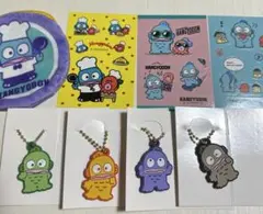 ハンギョドン　ラバーキーホルダー　丸型ポーチ シール　まとめ売り