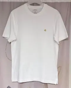 ブルックスブラザーズ ゴールドゴールデンフリース 刺繍 クルーネック白Tシャツ